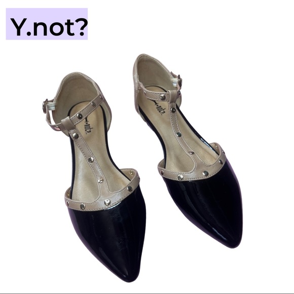 NEW WOMEN Y.not? BLACK FLATS SIZE 7M Measure 📐 10 Inch MSRP $59 - Picture 11 of 11